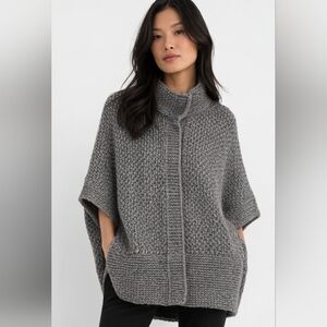 New Elsamanda Anthropologie Chunky Knit Sweater Vest Made In Italy Alpaca Wool